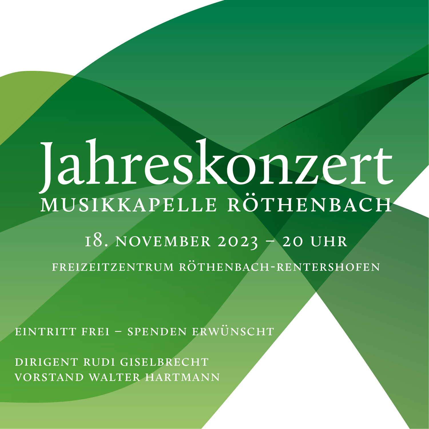 Jahreskonzert der Musikkapelle Röthenbach 2023